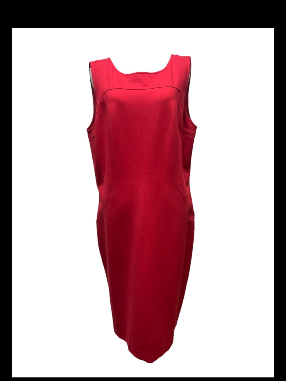 Brooks Brothers Red Sleeveless Sheath Dress Size 16